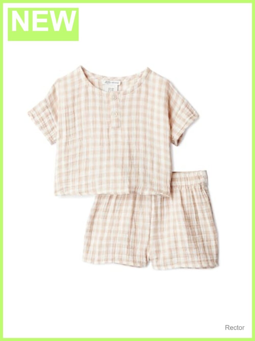Toddler Cotton Gauze Shirt & Shorts Play Set Unisex